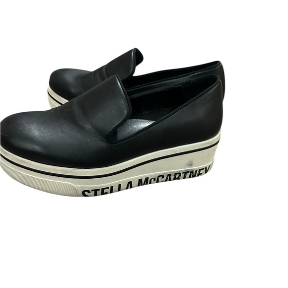 Stella McCartney black Binx slip on wedge | platform sneakers size 35 euro - Picture 2 of 10